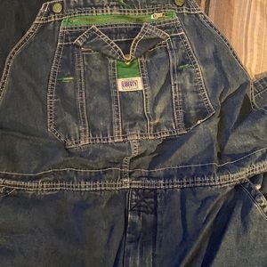 Liberty overalls size 42/32 blue denim excellent condition except 1 little hole